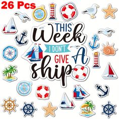 this week i don't give a ship stickers are in the shape of a circle