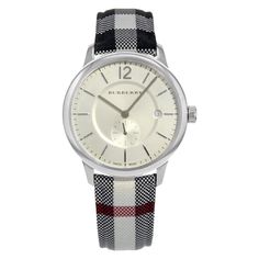 This pre-owned Burberry The Classic Round BU10002 is a beautiful Unisex timepiece that is powered by a quartz movement which is cased in a stainless steel case. It has a round shape face, date, small seconds subdial dial and has hand unspecified style markers. It is completed with a leather band that opens and closes with a tang buckle. The band of this watch has signs of wear . Brand Burberry Series The Classic Round Model Number BU10002 Box No Papers No Movement Quartz : Battery Gender Unisex Breitling Colt, Unisex Watches, Yellow Gold Bracelet, Leather Silver, Wristwatch Men, Leather Band, Watch Brands, Silver Watch, Stainless Steel Bracelet