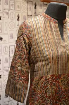 Kurta Kurti Pattern, Kalamkari Print, Kurta Patterns, Salwar Pattern, Simple Kurta Designs, Designer Kurti Patterns, Simple Kurti Designs, Salwar Designs, Kurti Patterns