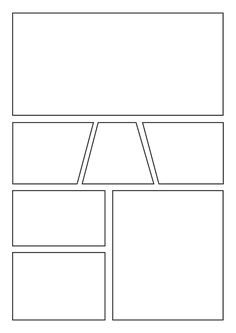 a blank page is shown in the shape of a rectangled panel, with three sections