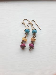 Handmade jewelry, copper wire wrapped earrings, bracelets, and necklaces, semi-precious gemstones and glass beads, unique design. ~Unique Design~ Each piece is designed and handcrafted by me. All of these unique styles are made to order especially for you. ~Who is this jewelry great for?~ An elegant, boho, classic style. You can wear it for a casual day or a dressed-up night on the town. This jewelry is a perfect gift for your mother, sister, girlfriend, wife, daughter or anyone who loves beautiful handmade jewelry. ~Materials~ Your handcrafted jewelry is made with various shades of copper or stainless steel wire. These wires are hypoallergenic for most people. They may tarnish over time if exposed to water. The beads used are semi-precious stones, glass, or ceramic.  ~Gifts~ Each order co Copper Wire Drop Earrings With Matching Set, Artisan Copper Wire Drop Earrings, Bohemian Hand-wrapped Metal Jewelry, Wire Wrapped Czech Glass Drop Earrings, Copper Wire Dangle Jewelry Gift, Copper Wire Dangle Earrings, Handmade Copper Wire Jewelry With Round Beads, Artisan Copper Wire Dangle Jewelry, Bohemian Gold Wire Jewelry