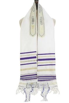 Lutoris Messianic Tallit Prayer Shawl by Bethlehem Gifts HolyLand Market Messianic Shawl Tallit The Messiah Tallit F3MD OOTDTY   These have been individually prayed over and anointed with olive oil. It's not just an ordinary prayer shawl you will receive but one that has been blessed.  Features: brand new and high quality Prayer shawl - new covenant christian sign messianic seal prayer shawl hebrew.  Spiritual gift for your love - this is a gift given from the heart and will touch the heart of t New Covenant, Christian Signs, Yom Kippur, Prayer Shawl, The Messiah, Spiritual Enlightenment, Morning Prayers, For Your Love, Spiritual Connection