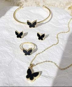 Butterfly-shaped Metal Jewelry Gift, Butterfly-shaped Metal Jewelry For Gift, Metal Butterfly Jewelry Gift, Hypoallergenic Butterfly Jewelry For Parties, Butterfly Shaped Metal Jewelry As Gift, Butterfly-shaped Metal Wedding Jewelry, Butterfly Shaped Metal Jewelry For Weddings, Butterfly Shaped Metal Wedding Jewelry