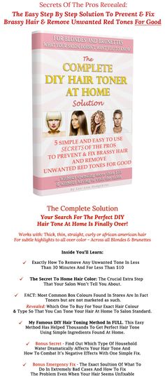 Remove Brassy Tones Book Well Water Hair