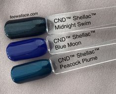 CND Shellac is designed with a unique soak off gel polish formula that is currently making it the best selling gel in the world. The Shellac gel will cure beautifully under UV lamps and will last for up to 2 weeks. The perfect mirror finish is gorgeous and will remain chip resistant making it best for manicures. Directions: Shake to blend. After applying and curing Shellac Base Coat, apply a thin layer to all 5 nails. Cure for 2 minutes in the CND UV Lamp. Repeat on the other hand. Apply the sec Cnd Shellac Autumn Nails, Cnd Shellac Colors Winter, Nails Shallec, Nice Hands, Peacock Plume