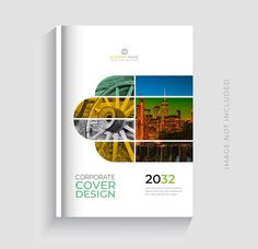 the corporate cover design is shown in this brochure