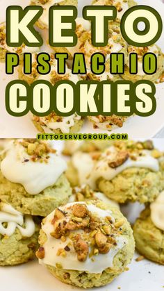 Keto Pistachio Cookies, Gluten-Free Keto Pistachio, Pistachio Cookie, Skillet Cookies, Baking With Coconut Flour, Diet Cookies, Keto Cookie Recipes, Pistachio Cookies, Cookies Sugar, Keto Journey