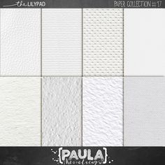 white paper textures for photoshopped with the text'paula collection 7 '