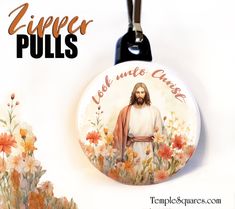 Zipper Pulls - "Look Unto Christ" Watercolor- Primary, YW Young Women, 2025 Children and Youth Theme  Come Follow Me Doctrine and Covenants Scripture Study for 2025 Young Women, Young Men and Primary. 1" circle size.   Packaging Options: -  zipper pulls only (bulk - all in a zip-lock bag) - zipper pull with 2025 Look Unto Christ Theme Collector Card - zipper pull with 2025 Look Unto Christ Scripture Tracking Bookmark - zipper pull with Come Follow Me Articles of Faith Tracker Card When you choose a bookmark or card option I will send the bookmarks in cellophane packages and the zipper pulls separately in a bag so they won't damage the bookmarks during shipping.  You will just need to slide a zipper pull in with each bookmark and peel the tape and seal the package. Then everything stays nic Relief Society Ministering, Scripture Bag, Book Of Mormon Scriptures, Young Women Theme, Secret Sister Gifts, Youth Theme, Bottle Cap Necklace, Secret Sisters, Doctrine And Covenants