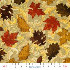 an image of autumn leaves on a beige background