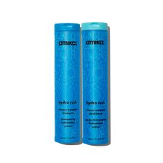 Amika Hydro Rush Shampoo & Conditioner Set - MANEPRINT Amika Hydro Rush, Hair Wishlist, Amika Hair, Amika Hair Products, Blue Algae, Coarse Hair, Moisturizing Shampoo, Shampoo Conditioner, Hair Health