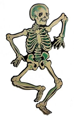 a drawing of a skeleton dancing