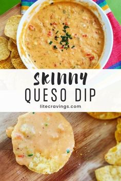 Lite Cravings, Recipes Low Calorie, Cravings Recipes, Healthy Low Calorie Meals, Low Calorie Dinners, Healthy Dips, Queso Dip, Low Cal Recipes, Low Calorie Snacks