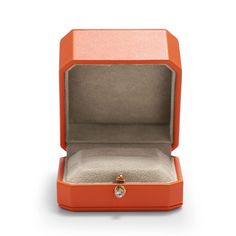 PRICES MAY VARY. Luxury leather Dimension: 2.95"x2.95"x2.16" / 7.5 x 7.5x 5.5cm.. Universal fit for any style and size rings, both for man and woman rings. Exterior material:We choose the luxury leather for this ring box, soft, comfortable and durable. When you take out this ring box, bright and pure orange color will attract everyone's attention. Interior material:This ring box interior made of premium suede,different from other velvet or microfiber,this material more soft and upscale,protect y Wedding Ring Box For Ceremony Elegant, Tiffany Ring Box, Leather Engagement Ring Boxes, Proposal Ring Box Velvet, Ring Box With Initial, Leather Ring, Proposal Engagement, Premium Gift, Engagement Anniversary