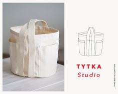 the tote bag is made from canvas