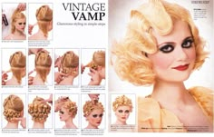 Finger wave pin curl instructions. 1920 Hairstyles, Pin Curl, Pinup Hair, Roller Sets, Rockabilly Hair