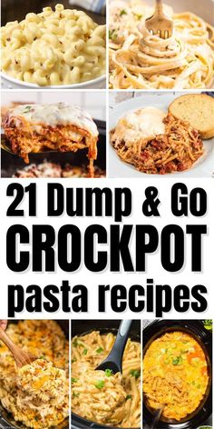 21 dump and go crockpot pasta recipes