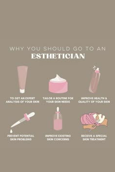 Pink Esthetician Quotes, Openings Available Esthetician, Reasons To Care For Your Skin, Spiritual Esthetician Room, Marketing Ideas For Estheticians, Beauty Esthetician Room, Esthetician Student Quotes, Things Every Esthetician Needs, Black Women Esthetician