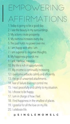 My advice is to say at least 10 to yourself daily.. I'm going to start saying them all Empowering Affirmations, Miracle Morning, Vie Motivation, Daily Positive Affirmations, Morning Affirmations, Law Of Attraction Affirmations, Self Love Affirmations, Positive Self Affirmations, Love Affirmations