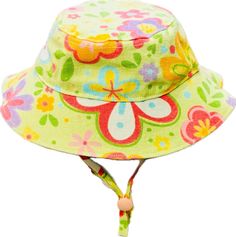 Floral bucket hat with tightening cord perfect for summer Small fits toddlers head circumference 19-20inches Medium 20-21 inches fits most Cute Adjustable Fit Sun Hat For The Beach, Cute Adjustable Fit Sun Hat For Beach, Cute Adjustable Fit Sun Hat For Spring, Cute Adjustable Beach Sun Hat, Adjustable Fit Bucket Hat With Uv Protection For Playtime, Adjustable Bucket Hat With Uv Protection For Playtime, Spring Bucket Hat With Uv Protection And Adjustable Fit, Playful Wide Brim Bucket Hat With Adjustable Fit, Playful Adjustable Bucket Hat With Uv Protection