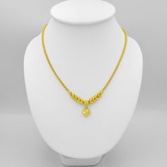 This Shop has a Special Free Gift (Chain) for Every Order. 😊🙏 Item including :1 x Necklace For: Women, Girl Type: GOLD PLATED over Brass, Nickel free Purity: 96.5% Surface: Shiny & Carved Length: ~ 18 inches Weight: ~ 15 grams Color: Yellow Gold ( slightly +/- from photo ) Handmade from Thailand. Thai gold plating technic really solid and stunning look. Rewarding your life from hard working, match up your dress, bridesmaid wedding engagement or a gift to someone special for you. The Crafts Thai Gold Necklace, Gold Necklace Wedding, 22k Gold Necklace, Gold Designs, Gold Chain Jewelry, Yellow Gold Jewelry, Dress Bridesmaid, Gold Necklace Designs, Bridesmaid Wedding