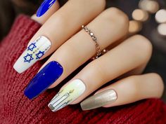 Get ready to dazzle at every holiday gathering with our festive Christmas and Hanukkah Press-On Nails. Our custom-designed nails are perfect for adding a touch of holiday magic to your look, whether you're lighting the menorah or trimming the tree. You will receive a full set of 10 nails in your size along with a complimentary gift of a nail file, cuticle stick, alcohol wipes, and nail glue. If you prefer tape tabs instead of glue, just let us know. I am more than happy to personalize your order Alcohol Wipes, Holiday Magic, Menorah, Nail Glue, Holiday Gathering, Holiday Nails, Nail File, Glue On Nails