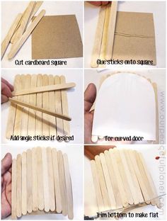 how to make popsicle sticks out of cardboard