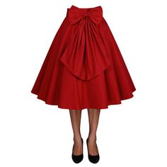 Betty Bow Circle Skirt in Red-Skirts-Glitz Glam and Rebellion GGR Pinup, Retro, and Rockabilly Fashions Skirt Christmas Outfit, 40s Skirt, 1950s Circle Skirt, Plus Size Vintage Clothing, Pinup Skirt, Vintage Style Skirts, 1950s Skirt, 1950s Fashion Dresses, Christmas Skirt