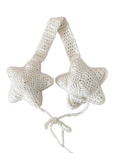 crochet star earmuff | handmade star ear warmer Cotton-acrylic whool blend. One size fits to all You can personalize and choose up to 6 colors (ask for available colors) Hand-crafted in Peru Care: Hand wash, wash with cold water, do not bleach. Earmuff Crochet, Star Earmuffs, Crochet Ear Warmers, Star Hat, Crochet Star, Crochet Ear Warmer, Crochet Stars, Ear Warmer, Earmuffs