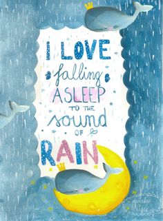 i love falling asleep as sleep to the sound of rain, with dolphins swimming around