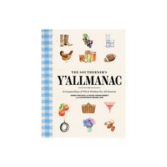 the southern's y'allmannac cookbook is shown in front of a white background