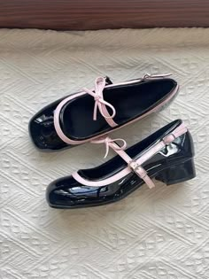 Shoes That Go With Skirts, Croquette Shoes, French Hangers, Balletcore Shoes, Girly Things To Buy, Ali Express Finds, Raining Sound, Coquette Shoes, Study Together