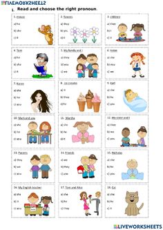 the worksheet is filled with pictures and words to help students learn how to read