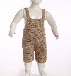 BABY crochet pattern Overall Shorties Dungaree Overall shorties dungaree pattern crochet romper  fit 6 months to 18 months. Bridal Shawl Crochet, Dungarees Pattern, Dungaree Pattern, Beige Bodysuit, Lace Beach Dress, Baby Puppy, Crochet Romper, Summer Baby Shower, Romper Pattern