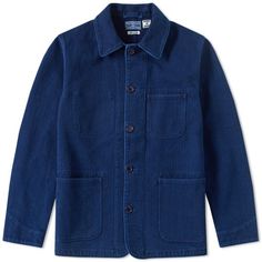 Blue Blue Japan Sashiko Coverall Jacket One | END. Japan Products, Denim Dye, Boring Clothes, Style Sneakers, Men's Apparel, Field Jacket