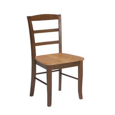 a wooden chair on a white background