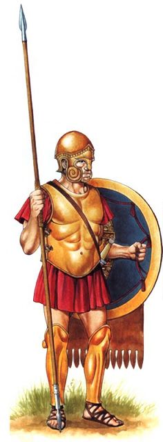 an image of a man with a spear and shield