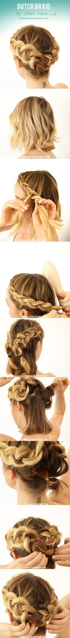 Pra cabelo curto Sanggul Modern, Boda Diy, Summer Braids, Peinados Fáciles Para Cabello Corto, Hair Images, Short Hairstyle, Braids For Short Hair, Hair Envy