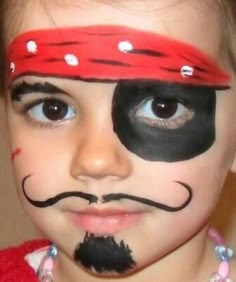 Pirate Makeup, Easy Face Painting Designs, Makeup Zombie, Pirate Face, Face Painting For Boys