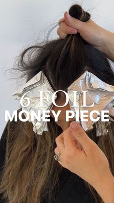 CARLY ZANONI • Color & Placement Expert For Hairstylists | Save this video…you’re gonna wanna use this placement! It’s such a simple way to create a really beautiful money piece that starts out… | Instagram Face Frame Highlight Placement, High Contrast Money Piece Hair, Front Money Piece Hair, Money Piece Tutorial, Reverse Money Piece, Tiny Money Piece Hair, Gray Money Piece Hair Brunette, Diy Money Piece Hair Tutorial, Money Piece Hair How To