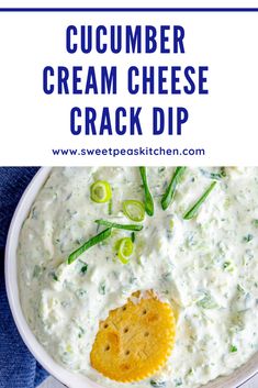 This creamy and delicious Cucumber Cream Cheese Crack Dip is the perfect party appetizer or snack for any occasion. Its unique flavor profile is sure to please even the pickiest of eaters. Cucumber Feta Dip, Cucumber Dip Recipe Cream Cheese, Cucumber Spread With Cream Cheese, Cucumber Cracker Dip, Cucumber Cottage Cheese Dip, Cucumber Dip Cream Cheese, Cucumber Dip Recipe Sour Cream, Cucumber Dips, Cucumber Dill Dip