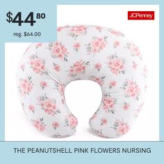 the pink flowers nursing pillow is on sale for $ 4 80 at jcheney