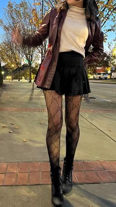 City Grunge Aesthetic Outfits, Fall City Aesthetic Outfits, Lunch Date Fall Outfit, Black Print Skirt Outfit, How To Style A Black Skater Skirt, Vancouver Fashion Fall, Green Dress Autumn Outfit, Fall Outfits Miniskirt, Fall Outfits Romantic