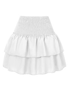 Sizing: True to size  Material composition: 100% Polyester  Clothing type: A  Material: Polyester  Pattern: Small flower  Fabric elasticity: No elasticity  Season: Spring-Summer  Weaving type: Woven  Style: Romantic  Weight: 150 g  Pocket: No-back-pocket The skirt has a multi-layer pleated design, the ruffles add a sweet and romantic feel to the skirt, and the printed pattern can show fashion and personality. This type of skirt is generally suitable for summer and can be paired with a simple top Layered Mini Skirt, Dirndl Outfit, Casual Chique, Simple Top, Mini Robes, Weave Style, Floral Short, Vintage Summer, Outfit Casual