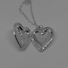 Beautiful Locket On A Necklace. Silver Plated Fashion Jewelry. Appx 1"X1" When Closed. Brand New! Bundle And Save! Heart Locket Necklace Silver, Silver Locket Necklace, Jewelry Cute, Silver Locket, Heart Locket Necklace, Silver Lockets, A Necklace, Silver Plated Jewelry, Heart Locket