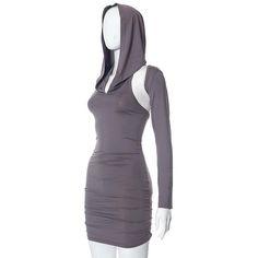 Please refer to our sizing chart for a guideline when choosing a size. 5 business days order processing time. 90% polyester 10% spandex Solid Long Sleeve Ruched Mini Dress, Ruched Bodycon Long Sleeve Mini Dress, Ruched Long Sleeve Stretch Bodycon Dress, Gray Long Sleeve Stretch Mini Dress, Gray Stretch Long Sleeve Mini Dress, Trendy Stretch Mini Dress, Gray Stretch Mini Dress With Long Sleeves, Fitted Solid Gray Dress, Solid Long Sleeve Ruched Bodycon Dress