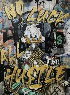 an image of graffiti on the side of a building