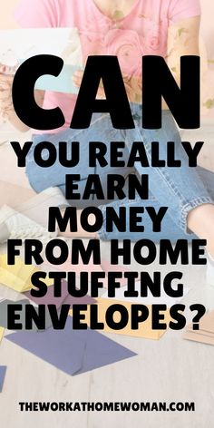 Can You Really Earn Money From Home Stuffing Envelopes? - Here is everything you need to about work from home envelope stuffing jobs! Envelope Stuffing, Legit Work From Home, Earn Money From Home, Home Jobs