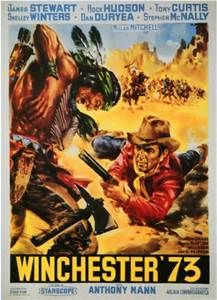 an old movie poster for the western film winchester 73