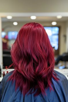 Check out our collection of 35 burgundy hair color ideas that are totally trending right now. From the pomegranate hair color you see here to vibrant maroon shades, find your next hair inspiration here! Click to see all the must-try shades now and pin your favorites! Chi Hair Color, Cutest Hairstyles, Chi Hair, Burgundy Hair Color, Hair Color Mahogany